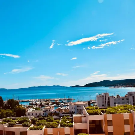 Grand 28m2 Terrasse Exceptionnelle Vue 180 Plein Sud - Piscine - Clim - Box Le Lavandou